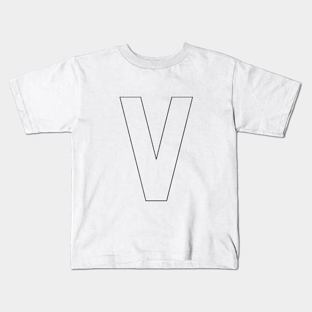 V stands for truth Kids T-Shirt by Sociosquid